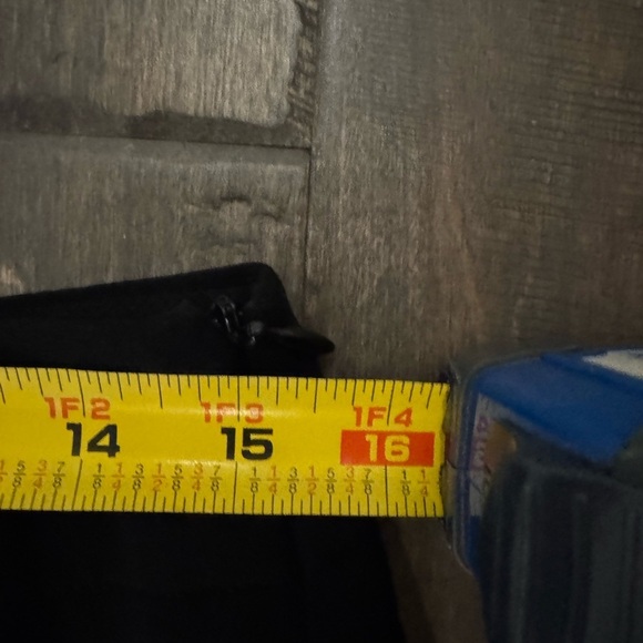 Louben Black Wide Leg Dress Pants Size 8 | Side Zip Tailored Work Trousers - Picture 11 of 13